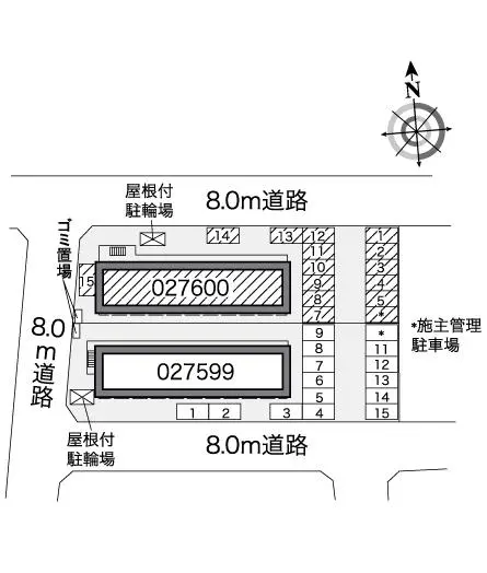 ★手数料０円★札幌市厚別区青葉町　月極駐車場（LP）